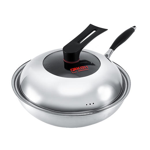 康巴赫升级款持家款炒锅蜂窝不粘锅不锈钢炒锅电磁炉炒菜家用 商品图3