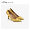 westory2020春季新款尖头高跟鞋女细跟优雅古风W20AE51261 商品缩略图0