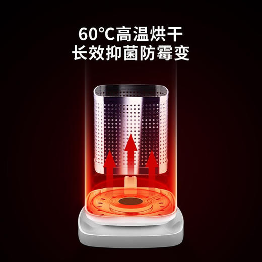 德国LEASY领致刀筷子消毒机家用带烘干小型消毒筷子机全自动烘干筷子盒 商品图4