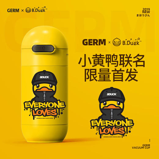 「日式GERM格沵胶囊儿童保温杯」创意运动水壶 便携吸管水杯 商品图4