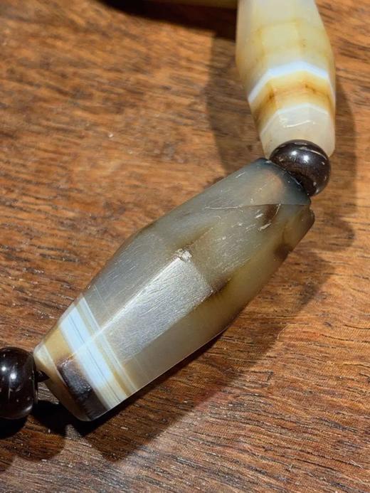 缠丝玛瑙橄榄形角珠手链， 顺丰包邮 商品图1