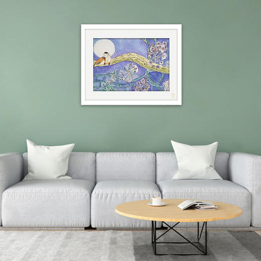 装饰画《临风待月》 金羽翼残障小艺术家手绘作品 复制画/原画 商品图1
