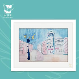 装饰画《今夜星光》 金羽翼残障小艺术家手绘作品 复制画/原画