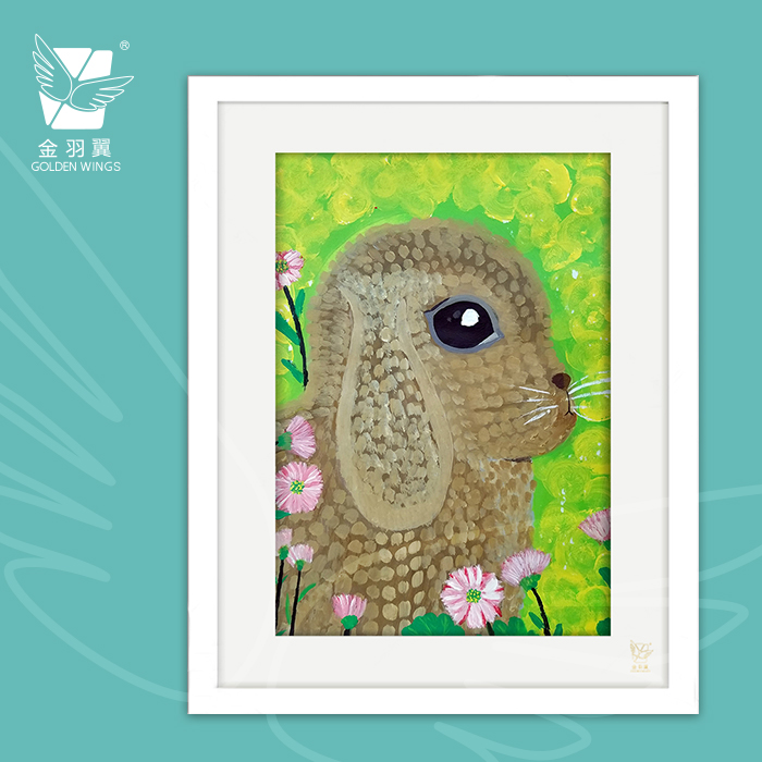 装饰画《日记》 金羽翼残障小艺术家手绘作品 复制画/原画