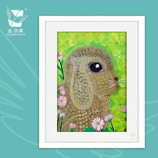 装饰画《日记》 金羽翼残障小艺术家手绘作品 复制画/原画 商品图0