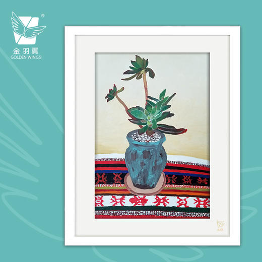 装饰画《虚度时光》 金羽翼残障小艺术家手绘作品 复制画/原画 商品图0