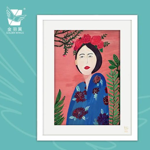 装饰画《流光一瞬》 金羽翼残障小艺术家手绘作品 复制画/原画 商品图0