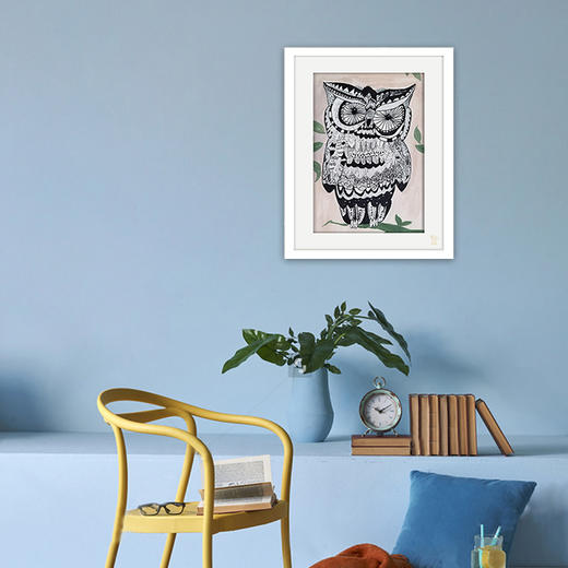 装饰画《呆呆》 金羽翼残障小艺术家手绘作品 复制画/原画 商品图1