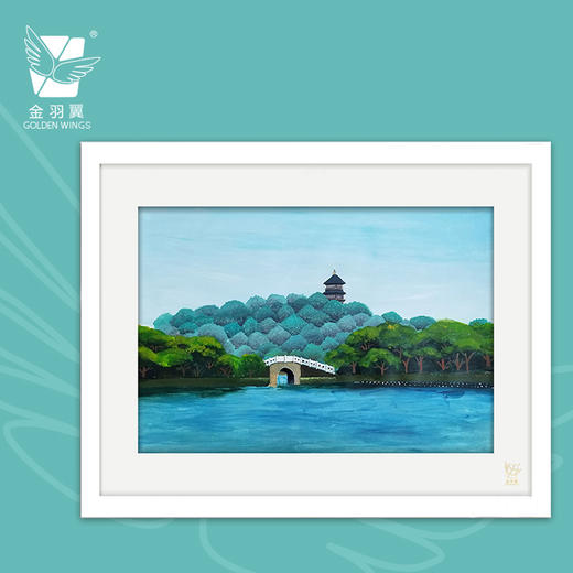 装饰画《西提》 金羽翼残障小艺术家手绘作品 复制画/原画 商品图0
