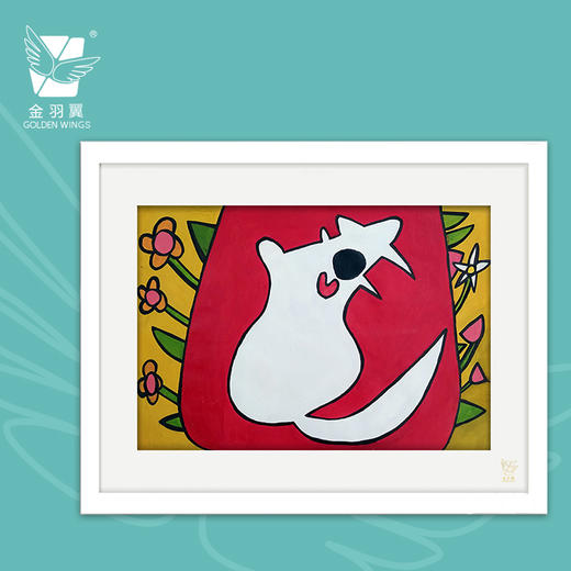 装饰画《鼠相》 金羽翼残障小艺术家手绘作品 复制画/原画 商品图0