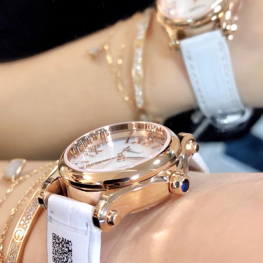 最新配色 梦幻纯白色！萧邦CHOPARD快乐钻系列（原版开模）「小号30mm 」
历时一年多研发终于面世 商品图7