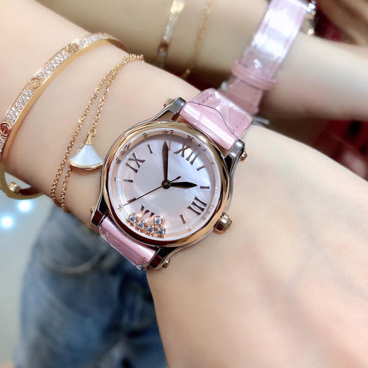 最新配色 粉嫩少女心！萧邦CHOPARD快乐钻系列（原版开模）「小号30mm 」
历时一年多研发终于面世 商品图6