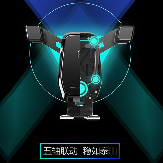 横竖屏重力支架 车载手机支架汽车配件金属出风口通用懒人手机支架 商品图2