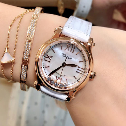 最新配色 梦幻纯白色！萧邦CHOPARD快乐钻系列（原版开模）「小号30mm 」
历时一年多研发终于面世 商品图4