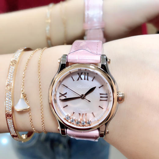 最新配色 粉嫩少女心！萧邦CHOPARD快乐钻系列（原版开模）「小号30mm 」
历时一年多研发终于面世 商品图2