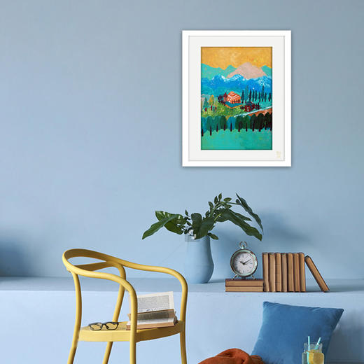 装饰画《百里画廊》 金羽翼残障小艺术家手绘作品 复制画/原画 商品图1