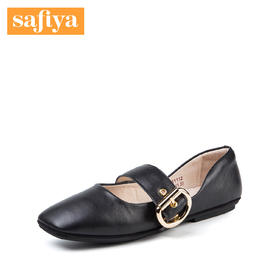 商场同款 | Safiya/索菲娅春秋商场同款玛丽珍鞋平底方头休闲女单鞋SF81111112