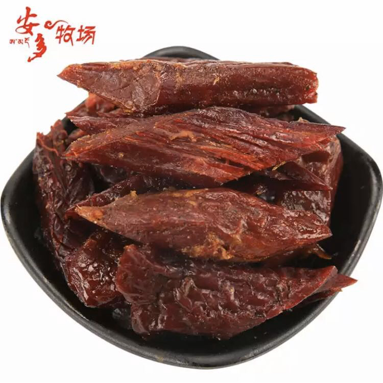 甘肃 安多牧场 手撕牦牛肉300g/袋*2袋 有五香味/麻辣味两种哦!