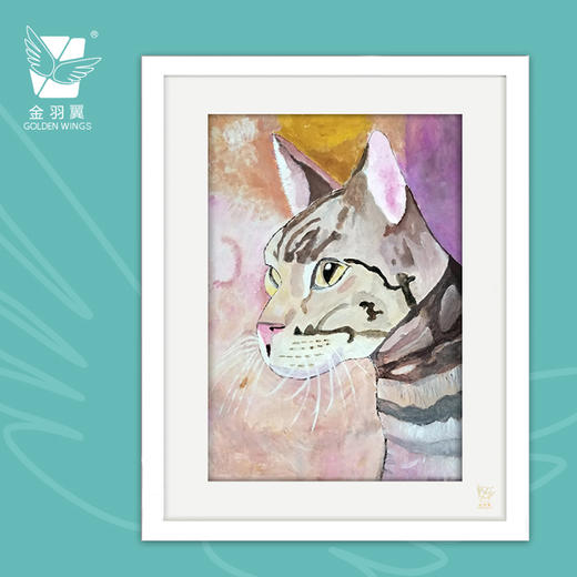 装饰画《女王》 金羽翼残障小艺术家手绘作品 复制画/原画 商品图0