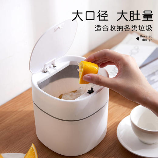 北欧桌面垃圾桶家用迷你小型创意小号床头桌上茶几上放的带盖厨房 商品图5
