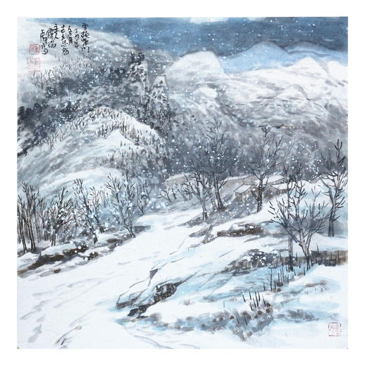国画 雪掩柴门 商品图0