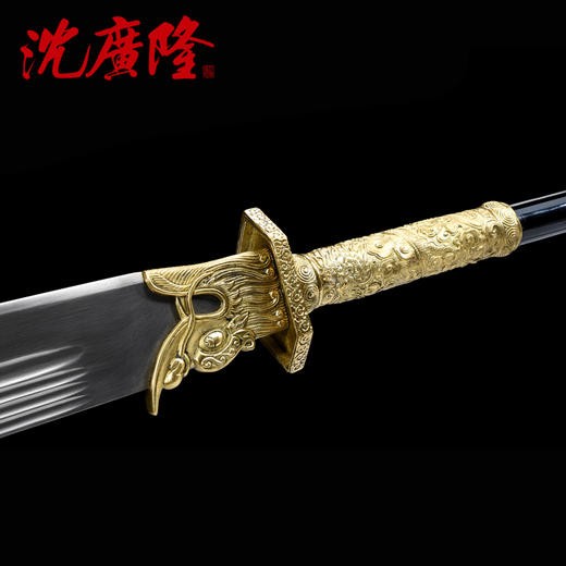 青龙偃月刀花纹钢关公大刀 武术刀摆设十八般兵器沈广隆剑 未开刃 商品图1