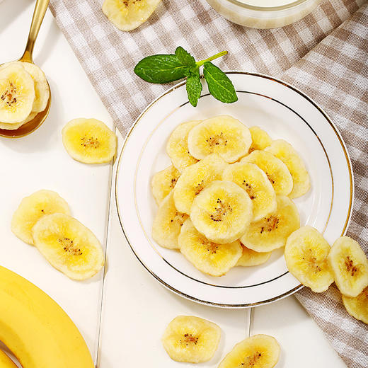 香蕉脆片75gx2袋 香甜薄脆，办公室休闲网红零食 商品图2