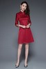 TQ-2830新款高端气质遮肚显瘦妈妈婚宴礼服A字连衣裙 商品缩略图1