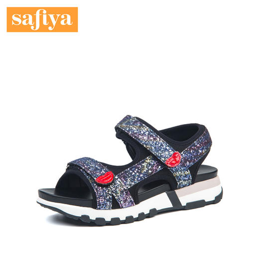 商场同款 |  Safiya/索菲娅夏季舒适远动凉拖外穿凉鞋女鞋厚底格利特SF72115117 商品图1
