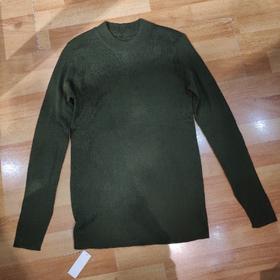 上女半领开叉袖针织上衣