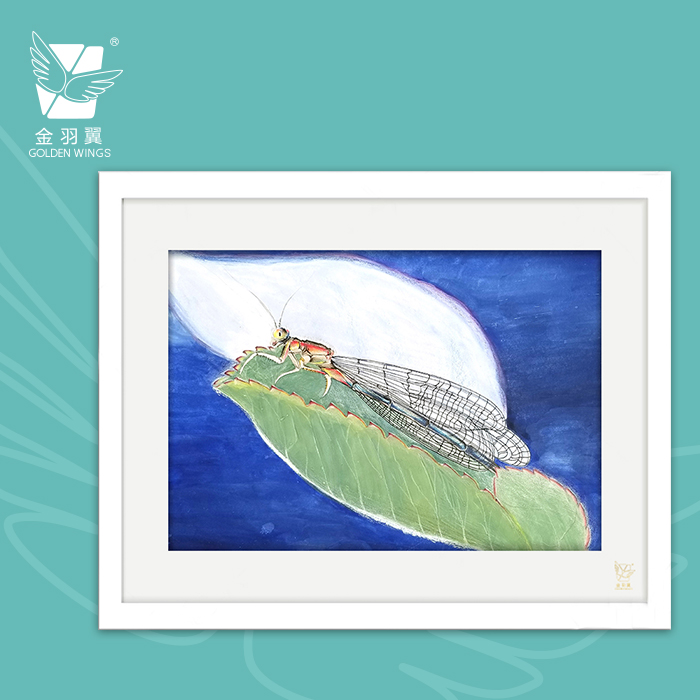 装饰画《微观世界》 金羽翼残障小艺术家手绘作品 复制画/原画