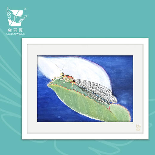 装饰画《微观世界》 金羽翼残障小艺术家手绘作品 复制画/原画 商品图0