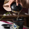 【成艺】【清雅凝香日式陶瓷盖碗】茶杯窑变铁锈釉家用功夫茶具三才盖碗茶碗泡茶碗 商品缩略图4