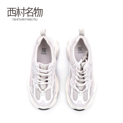西村名物2020春季新品马卡龙色舒适老爹鞋女厚底增高-X20AM19092 商品图1