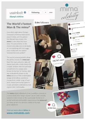 闪电博尔特mima 宝贝行宫，在INS上又火了一把