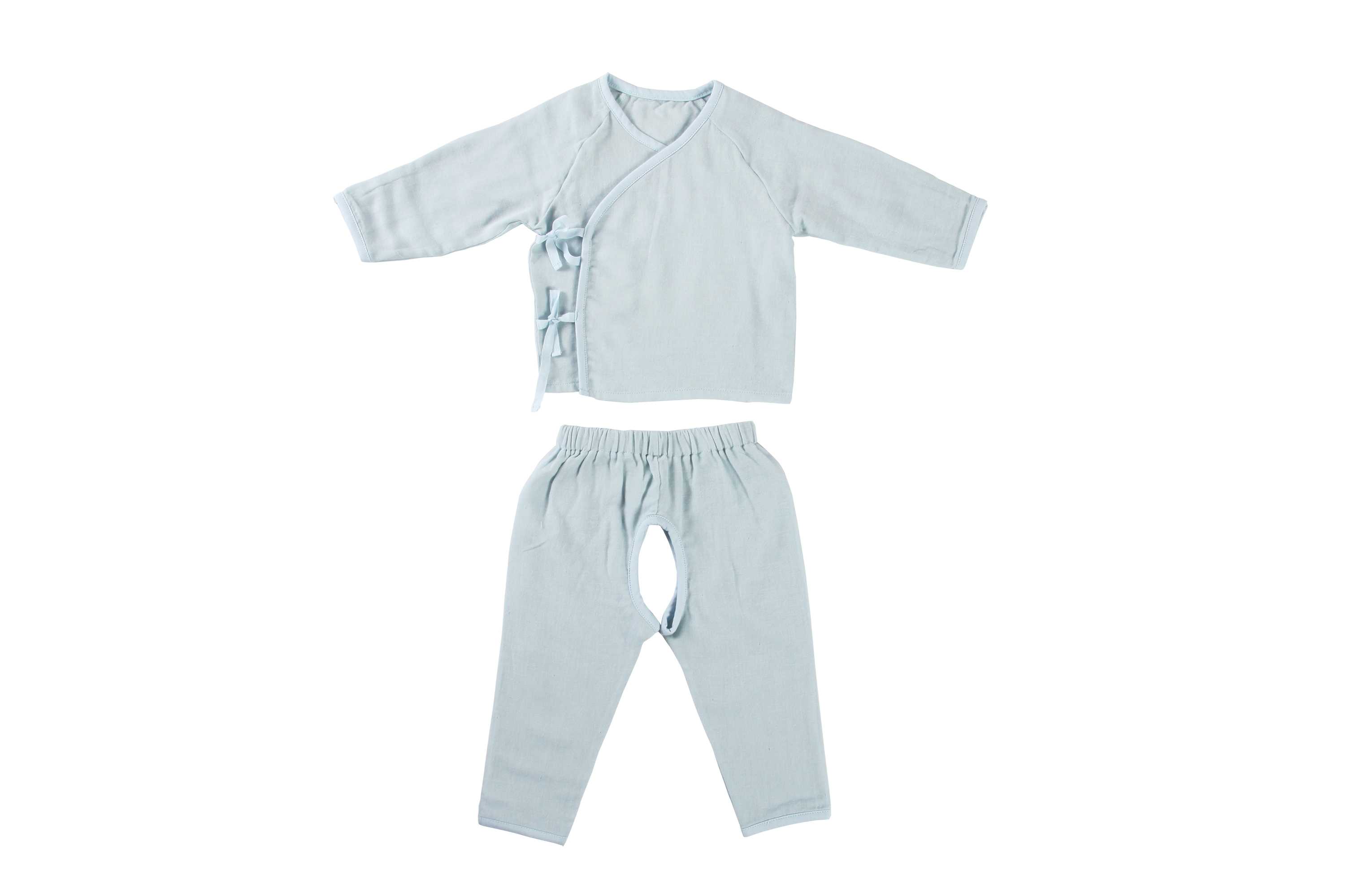 KFH327纱布分体衣（蓝色）