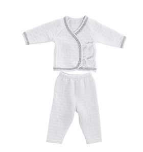 KFH257竹棉空气层爬服分体（灰色）