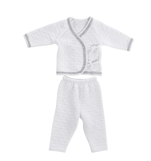 KFH257竹棉空气层爬服分体（灰色） 商品图0