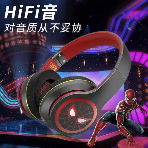 正品漫威联名钢铁侠头戴式重低音降噪耳麦 商品图1