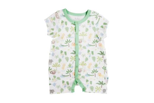 KFH546单排扣短袖爬服（绿色） 商品图0