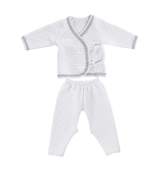 KFH257竹棉空气层爬服分体（灰色） 商品图1