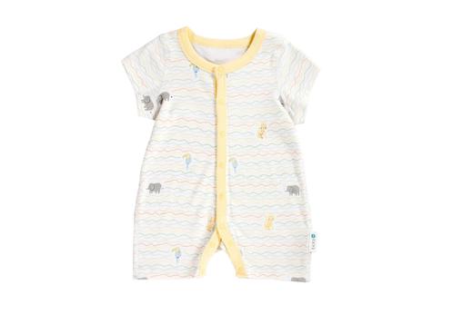 KFH547单排扣短袖爬服（黄色） 商品图0