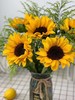 昆明鲜花向日葵+黄莺，主花5枝+辅花8枝 商品缩略图0
