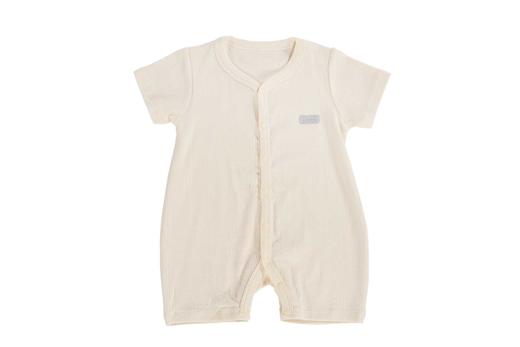 KFH552薄荷单排扣短袖爬服（黄色） 商品图0