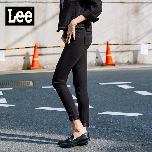 【尺码24-25】LEE商场同款优形丹宁窄脚裤女牛仔裤LWN418AP610M 商品图0
