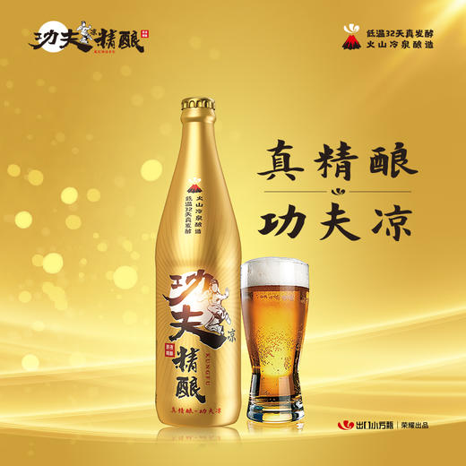 功夫凉 原液精酿啤酒 五大连池 火山冷泉酿造 500ml*6瓶 商品图0