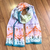 法国品牌renoma 出口韩国 桑蚕丝（雪纺）时尚长巾 商品缩略图7