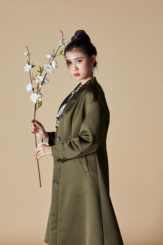 1D8032--风衣--翠竹草虫图--君子花--斐聆赋 商品图3