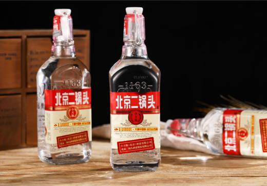 北京二锅头出口小方瓶经典红标 商品图0
