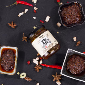 【奥格亥客】匠心猪肉酱220g/瓶 主配料：猪肉 黄豆酱 辣椒酱 郫县豆瓣 白砂糖等 本品包邮